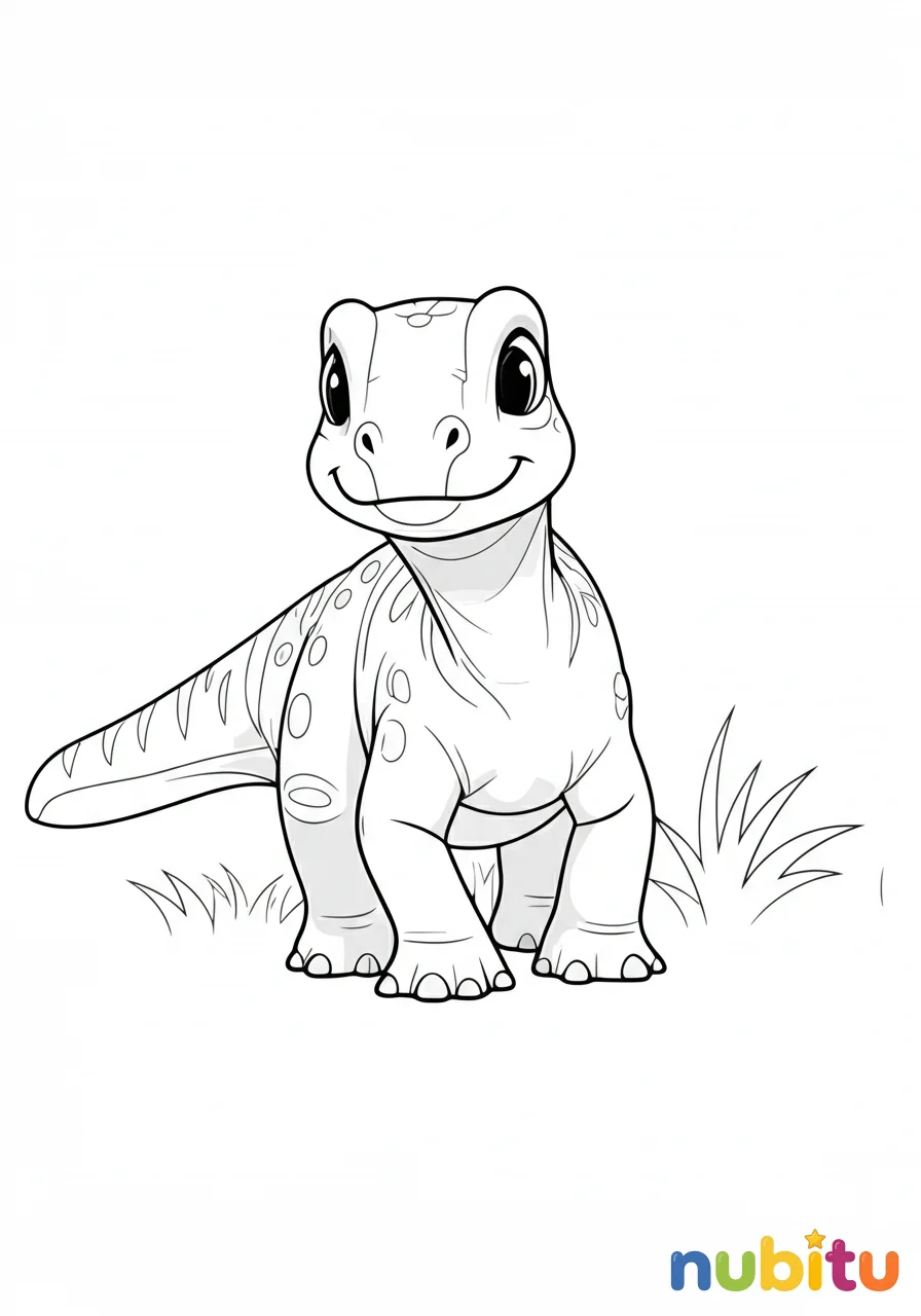 ¡aventura prehistórica! descubre y colorea los más asombrosos abrictosaurus con nubitu 🦖