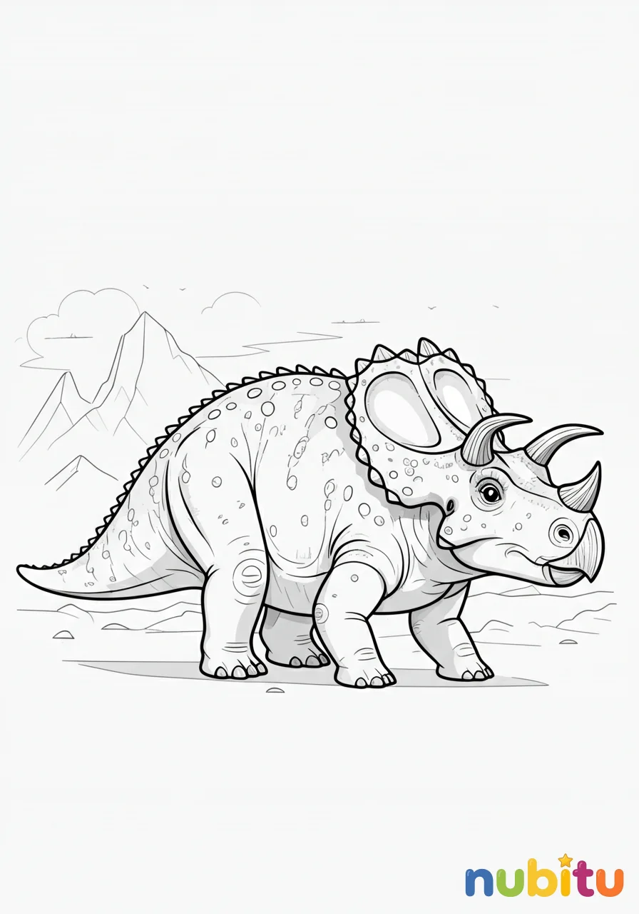 ¡rugidos de color y fantasía! 🎨 chasmosaurus para pequeños paleontólogos creativos 🦕