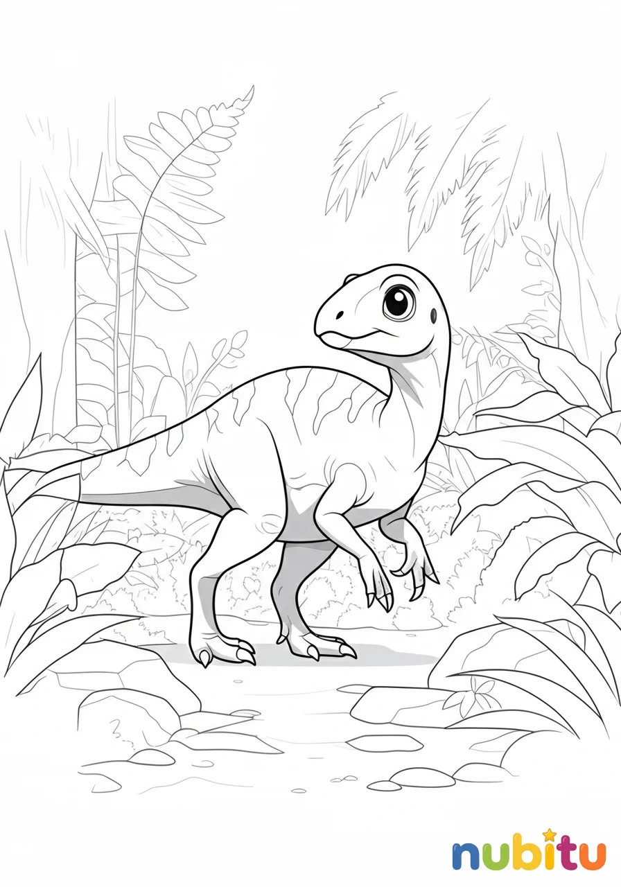¡aventura jurásica! 🦖 heilongjiangosaurus para pequeños exploradores artísticos