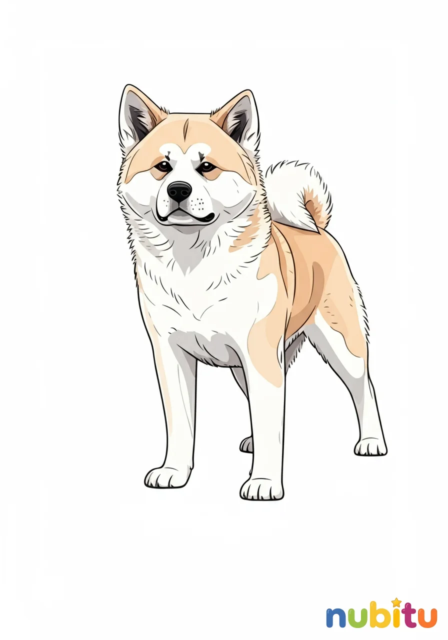 ¡aventuras peludas! descubre los asombrosos akitas americanos para pequeños artistas 🐾