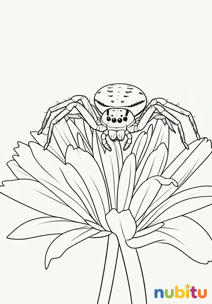 ¡aventura oculta! fascinantes arañas cangrejos para pequeños exploradores y artistas 🦀