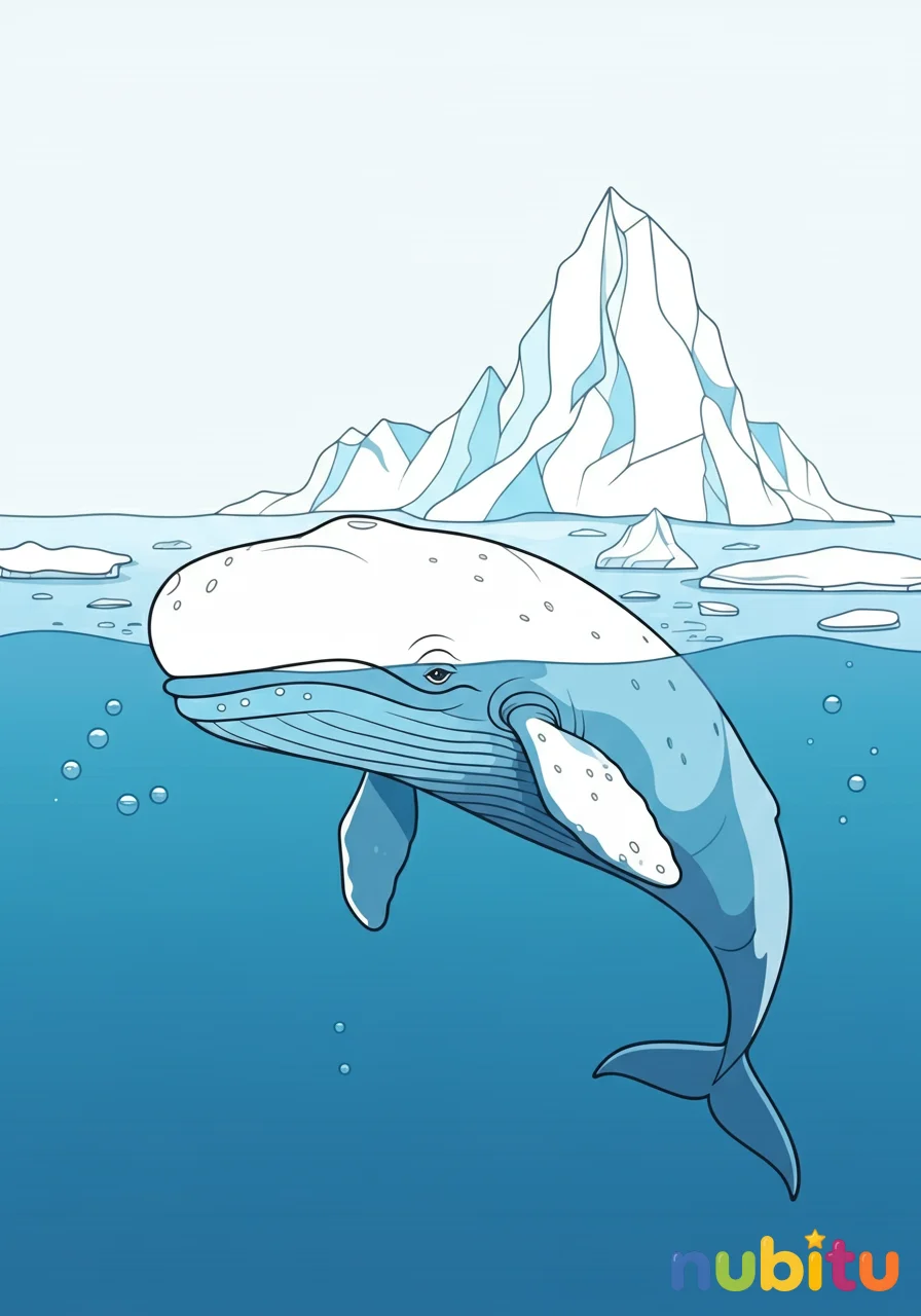 Aventuras Árticas y dibujos fascinantes de ballenas boreales para pequeños exploradores 🐳