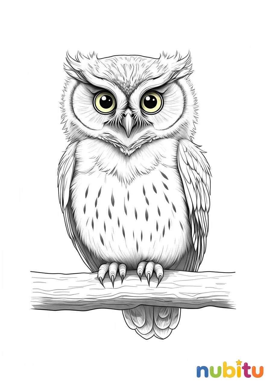 ¡descubre la magia nocturna! fascinantes búhos pigmeos para pequeños artistas 🦉