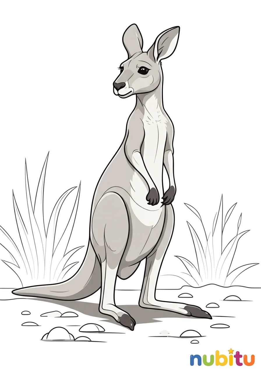 Mágicos y saltimbanquis canguros gris