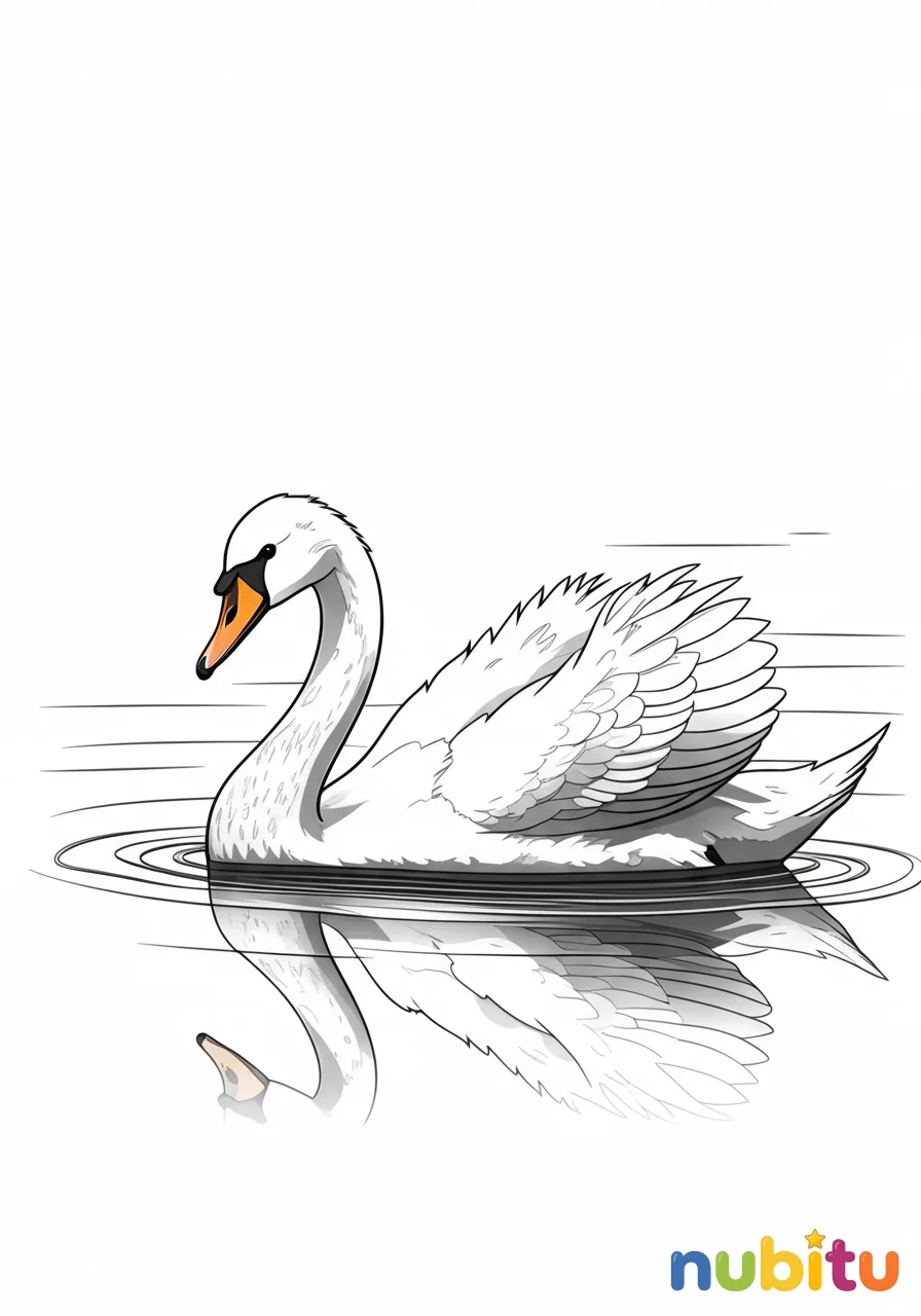 Descubre la magia de los cisne blanco para pequeños artistas 🦢