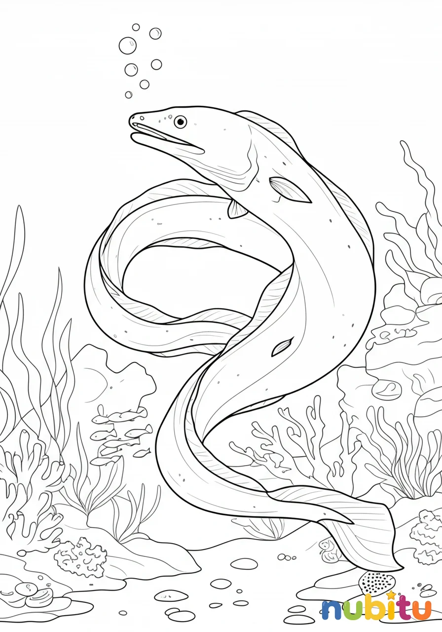 Explora la magia submarina con encantadores congrio para tus pequeños artistas 🐟