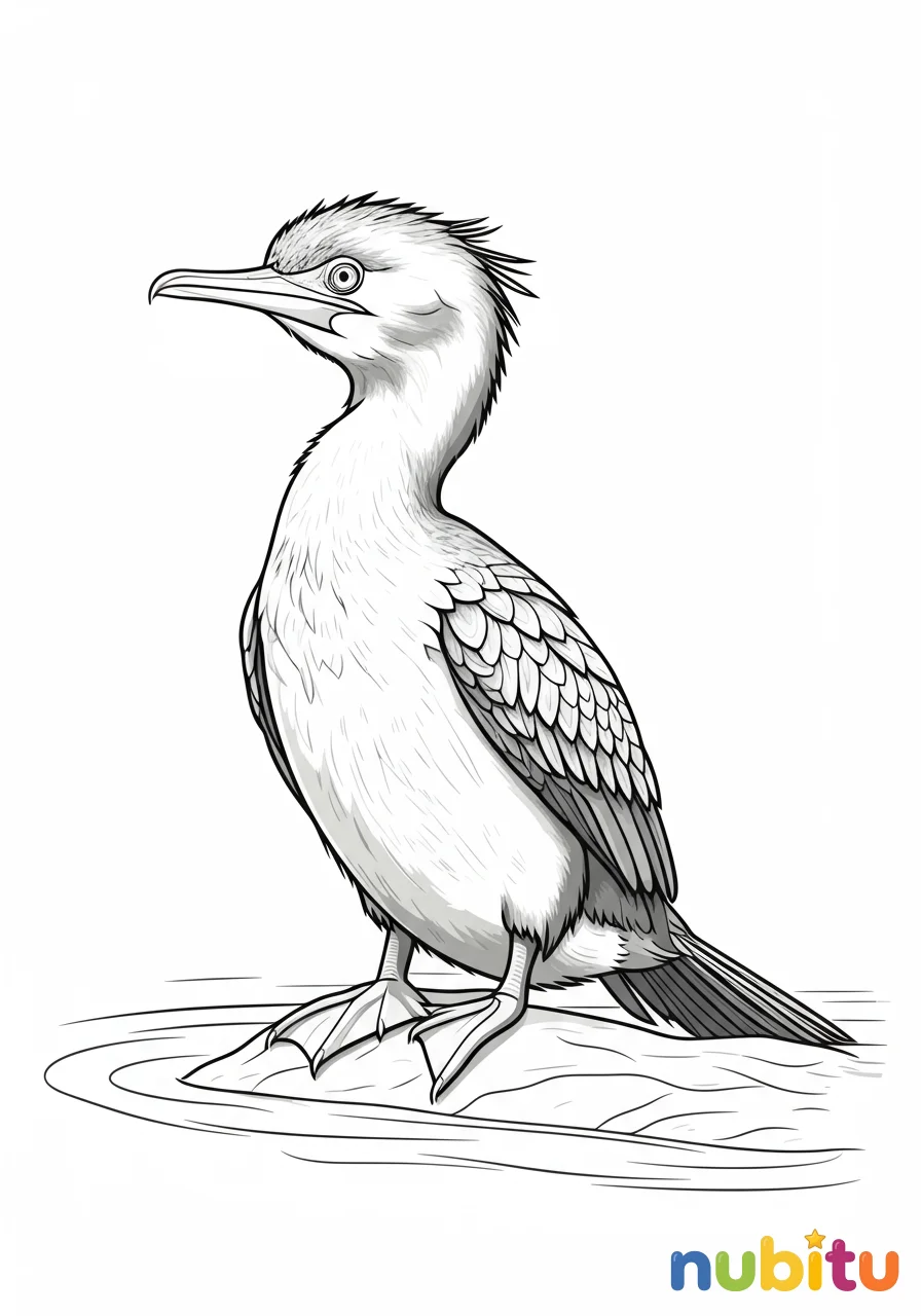 ¡aventura acuática! descubre los maravillosos cormoranes pigmeos y soñar 🎨