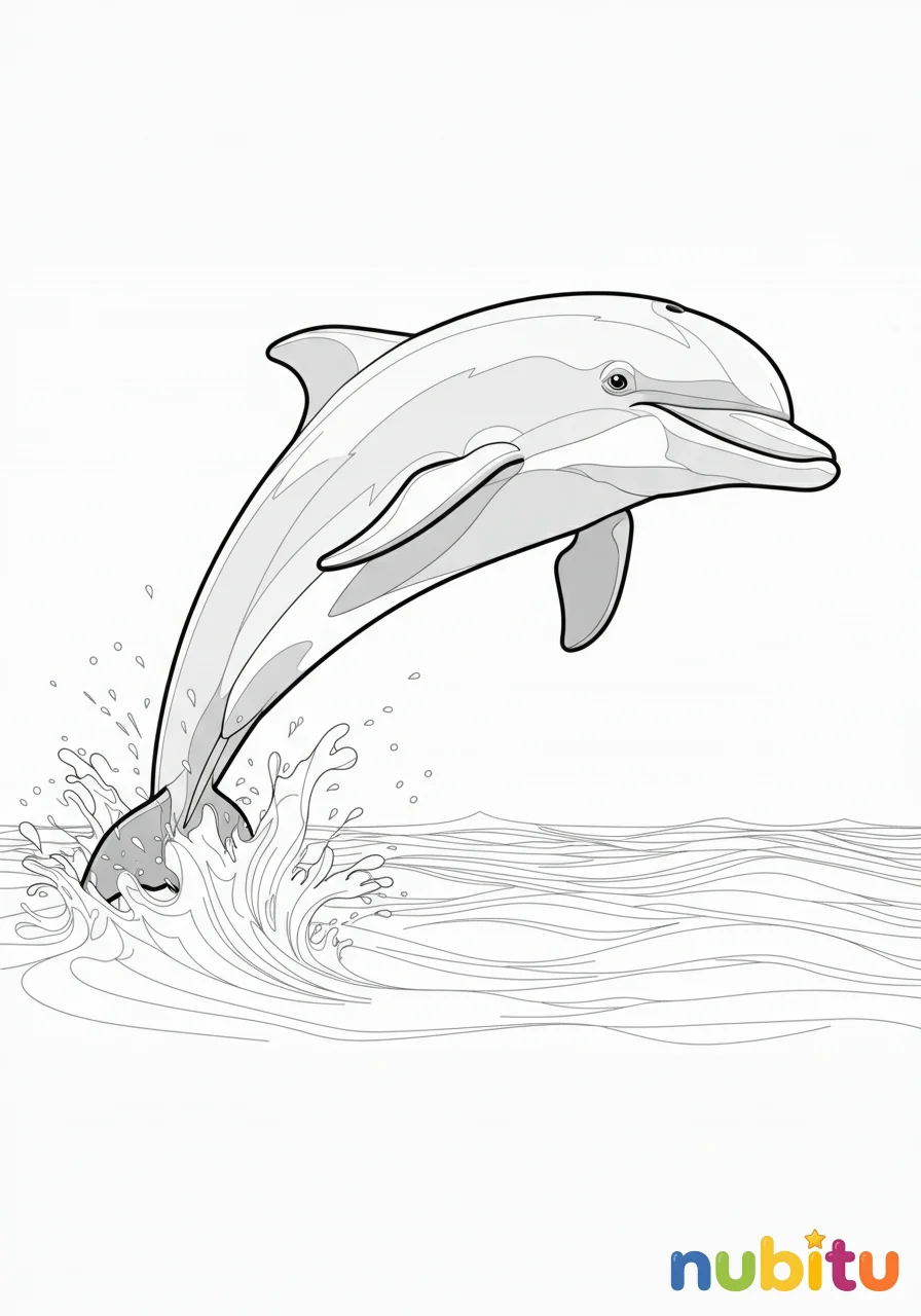 ¡aventuras acuáticas! 🌊 descubre los más tiernos delfines comunes para pequeños artistas exploradores 🐬