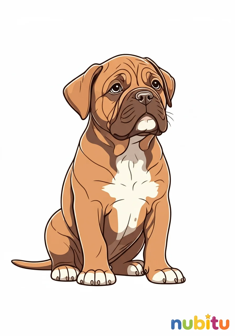 ¡aventura perruna! increíbles dogos de burdeos para pequeños artistas 🐶