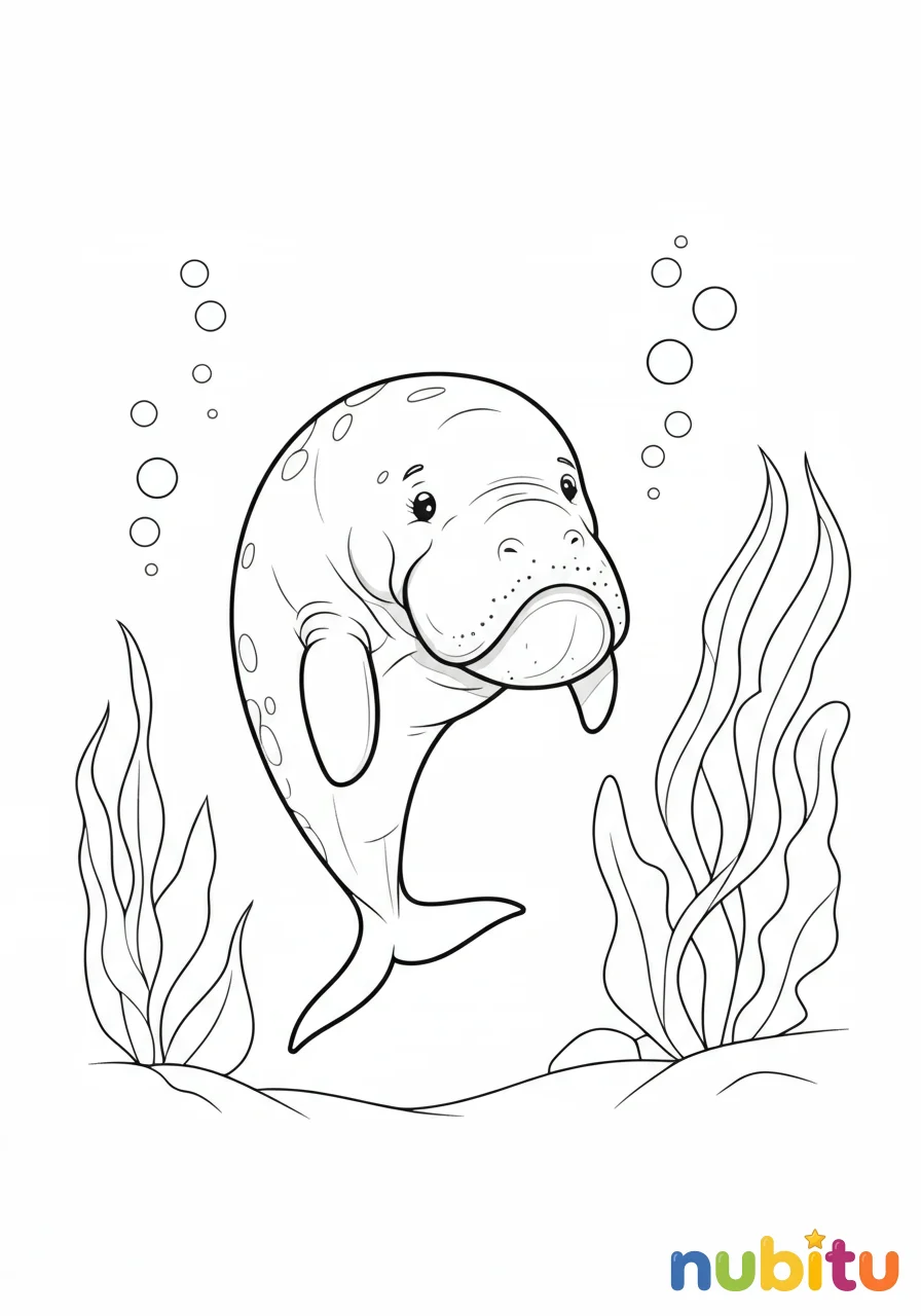 ¡aventura submarina! descubre los maravillosos dugongo para pequeños artistas 🌊
