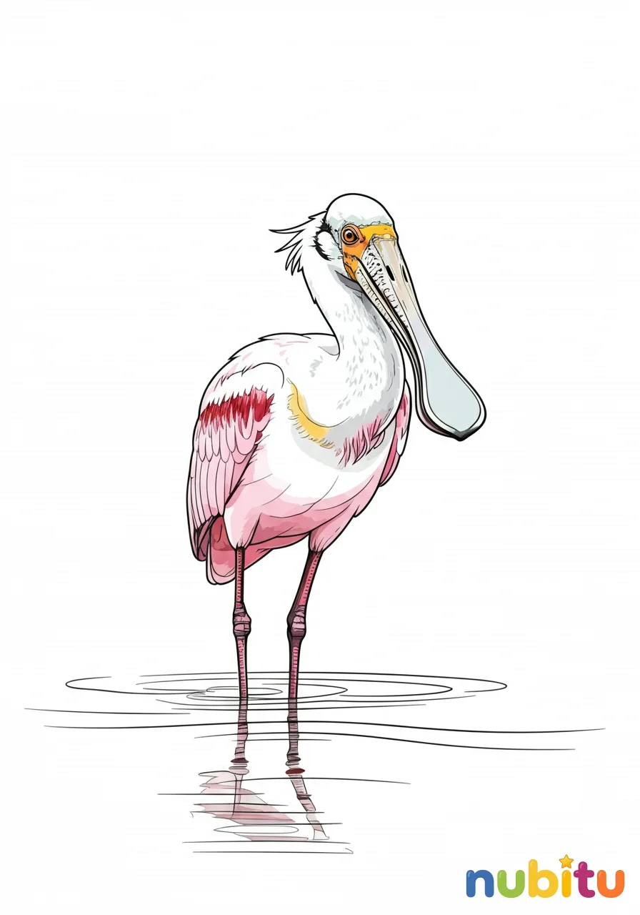 Mágicos y vibrantes espátulas rosadas americanas