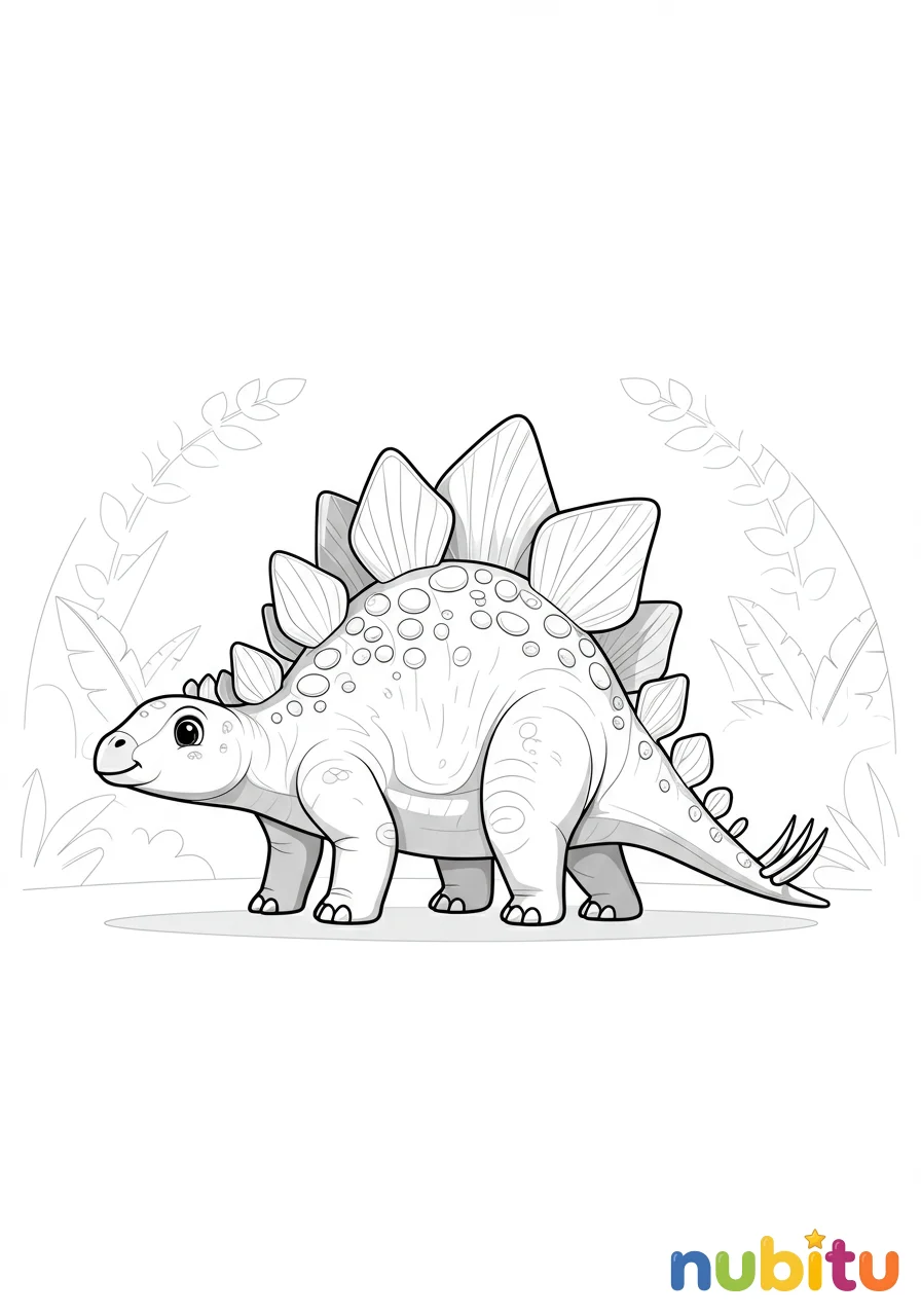 Un viaje jurásico con los más tiernos estegosaurios para artistas pequeños 🦕