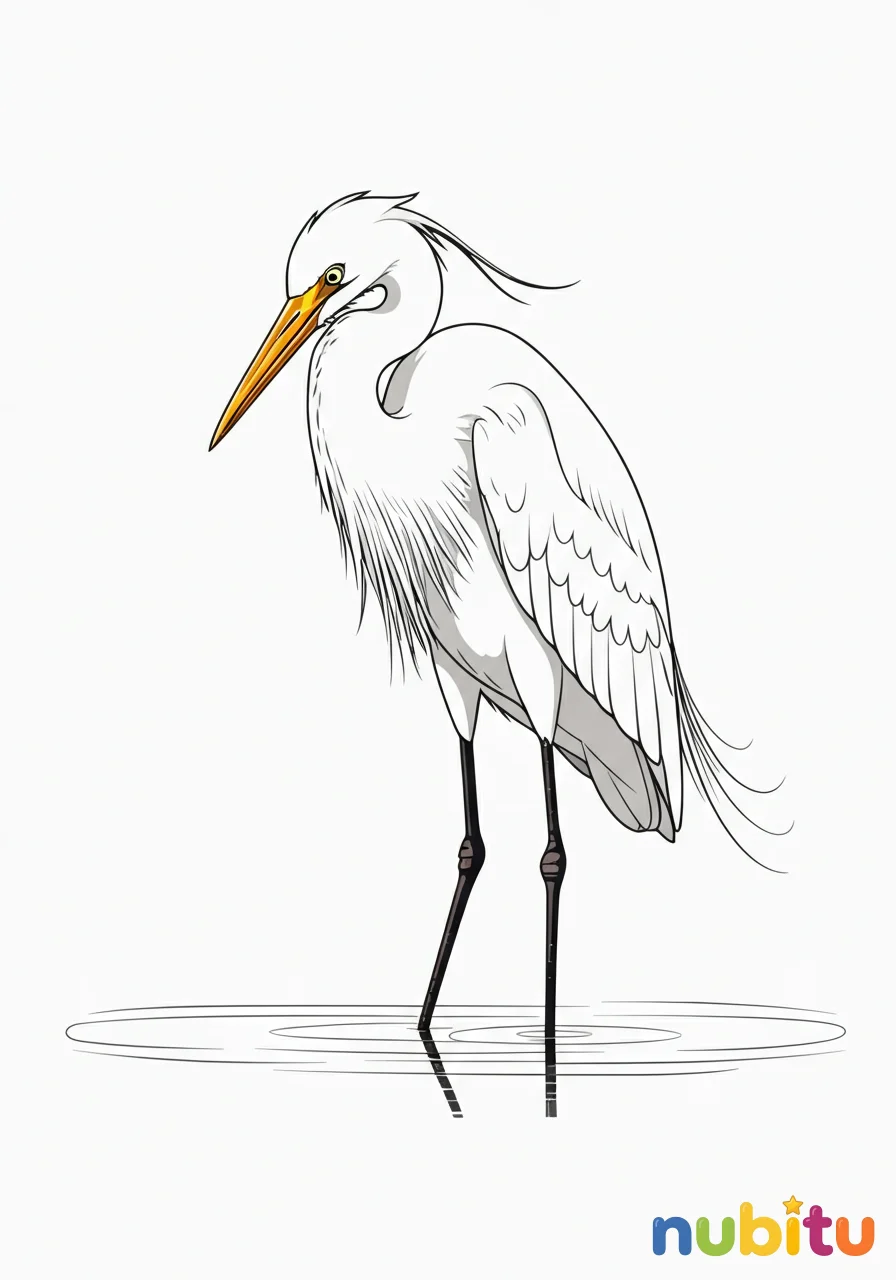 ¡descubre el arte de la naturaleza con mágicos garzas blancas para pequeños exploradores! 🦢