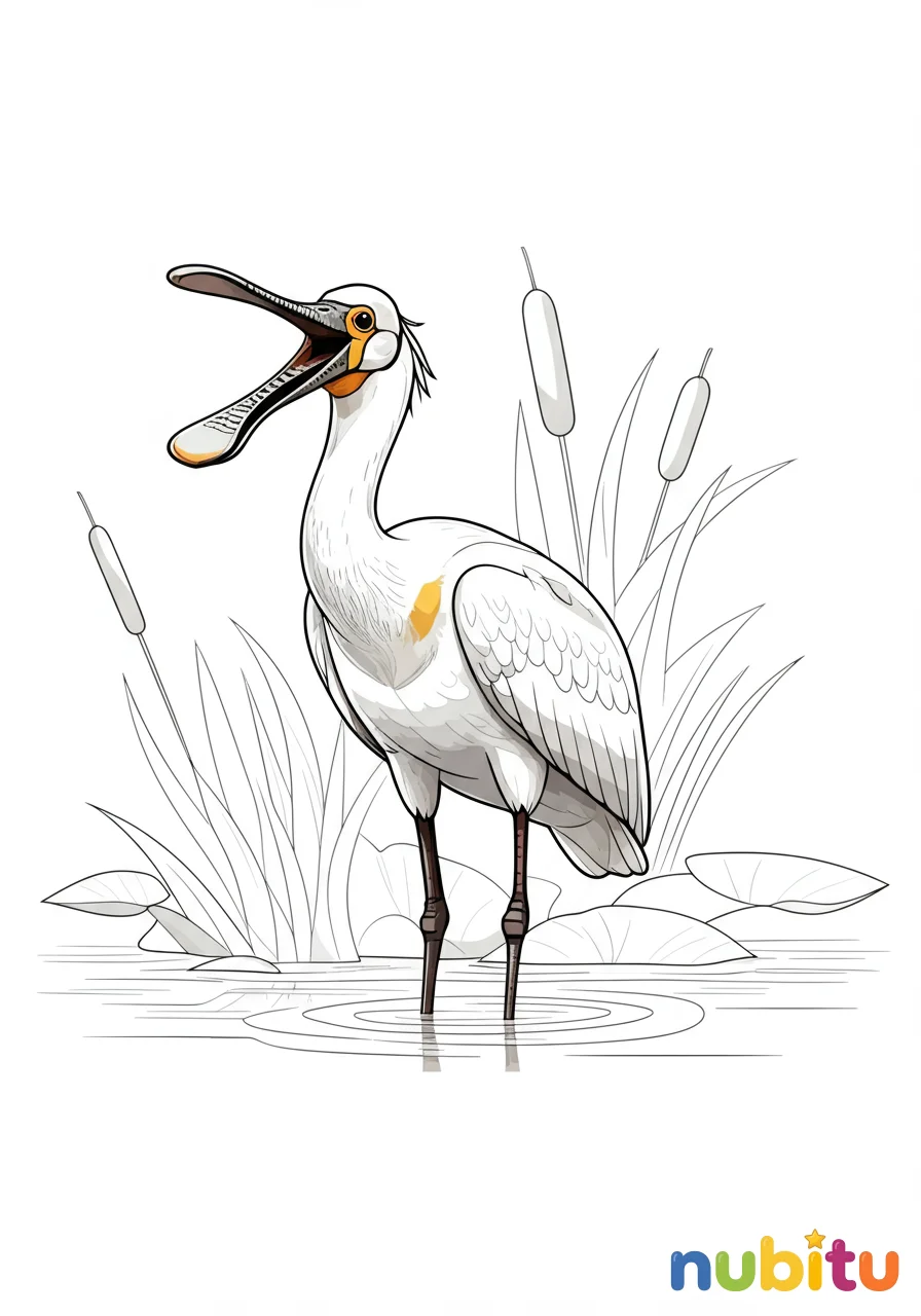 ¡aventura alada! maravillosos garzas cucharones para pequeños exploradores creativos 🎨