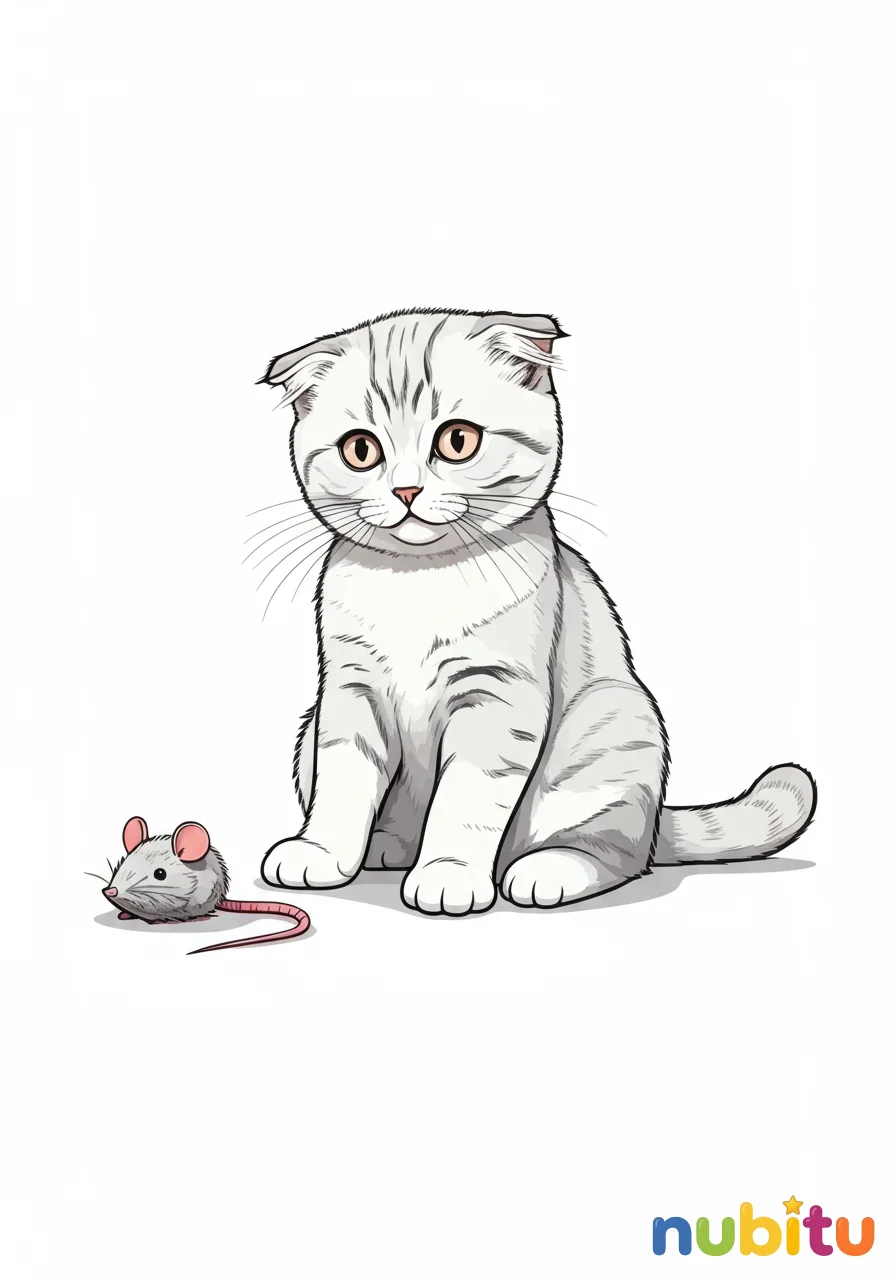 Mágicos y adorables gatos scottishes foldes para pequeños artistas exploradores 🐾