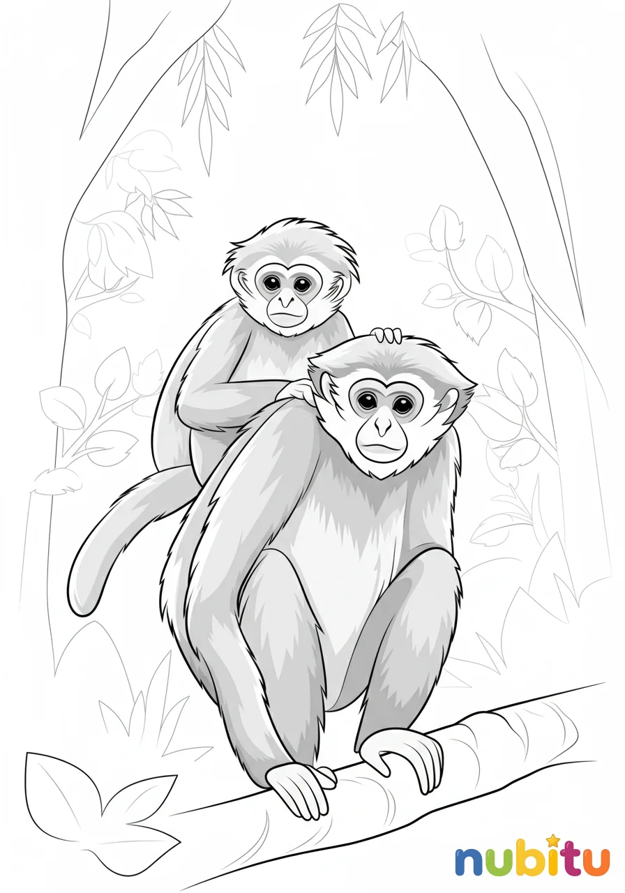 La selva encantada de los gibones