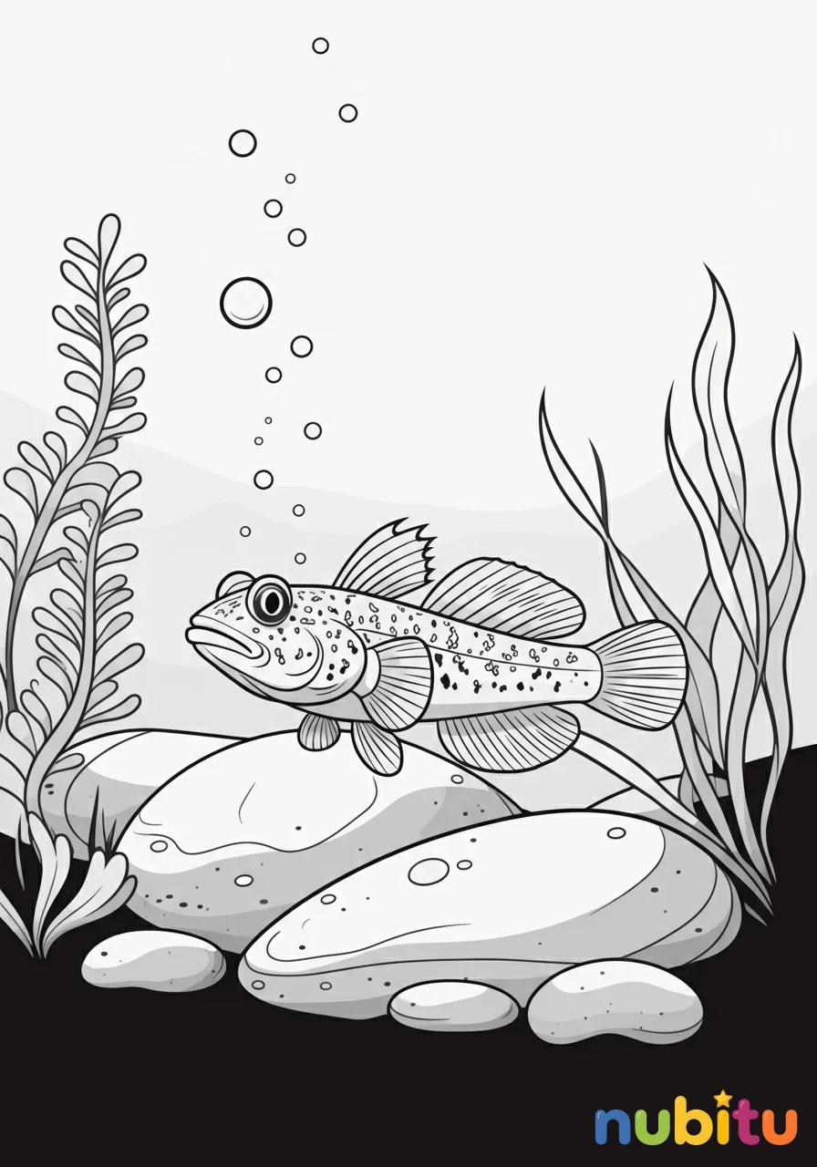 ¡aventura submarina! fantásticos gobios de río para pequeños exploradores artísticos 🐠