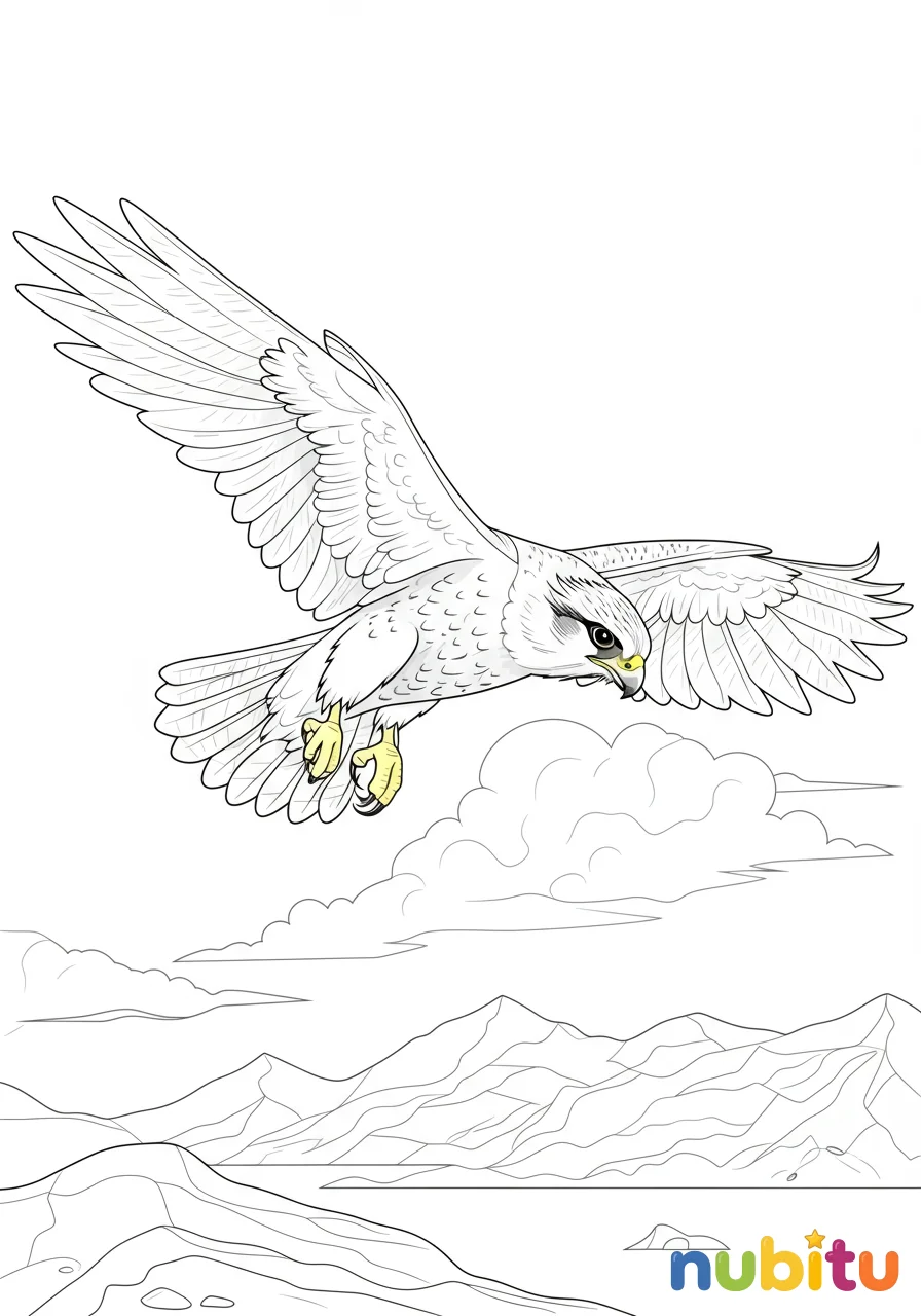 Aventuras aladas y halcones gerifaltes gris