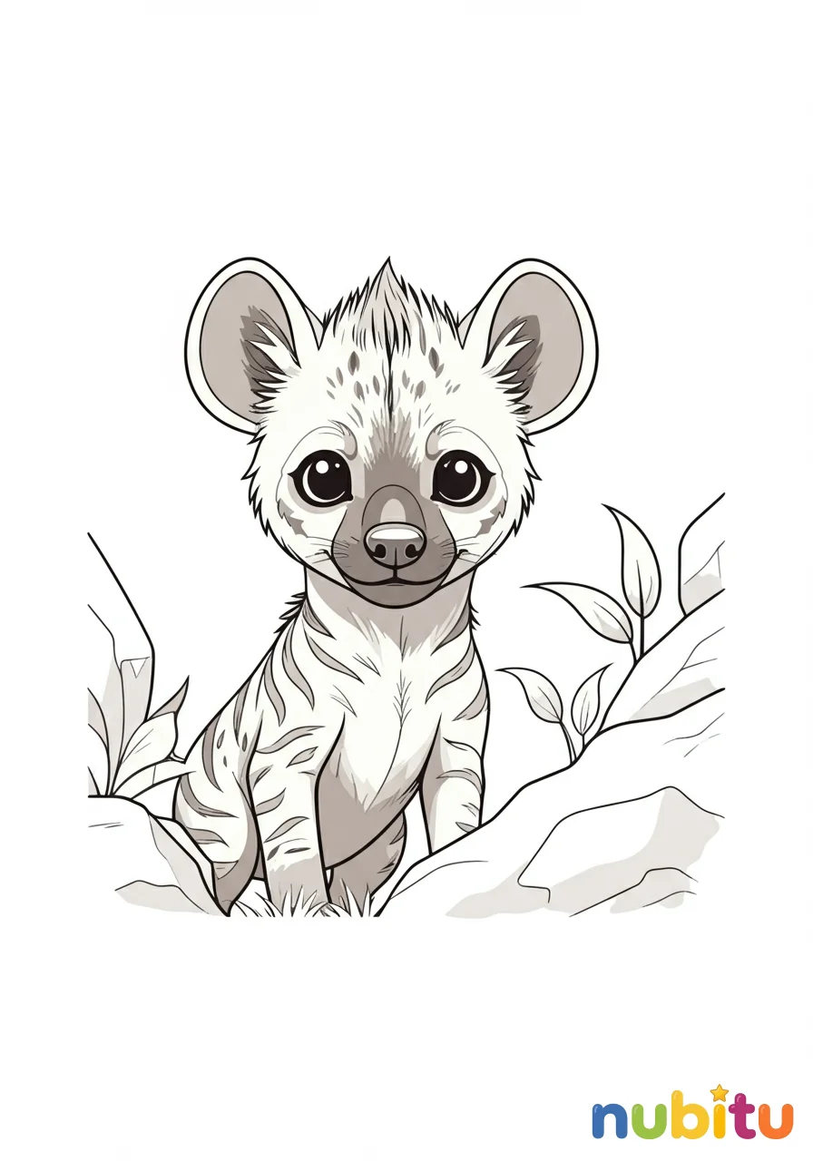 ¡aventuras salvajes con nuestros hienas rayadas asiáticas para pequeños exploradores! 🐾