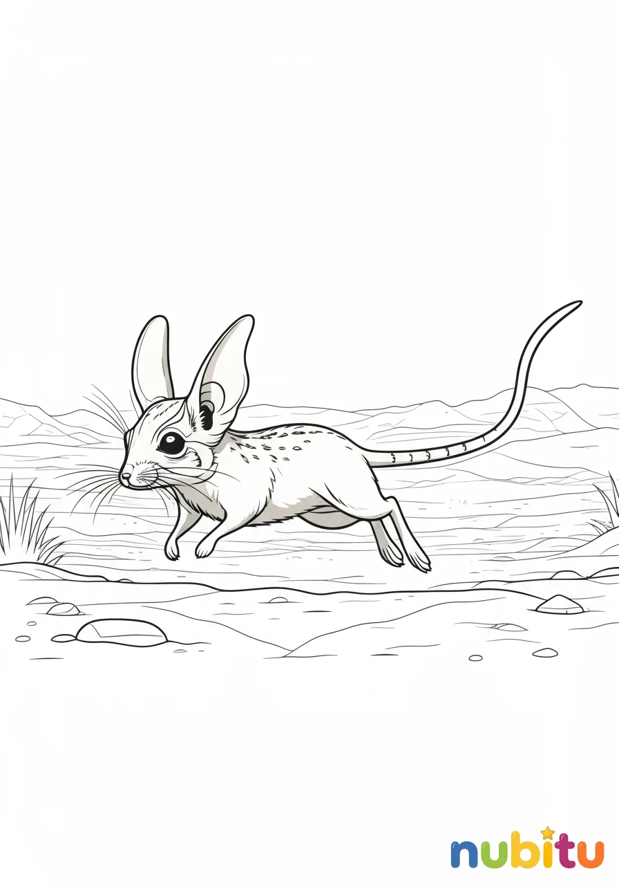 ¡saltarines y adorables! descubre los mágicos jerbos de egipto para pequeños artistas 🏜️