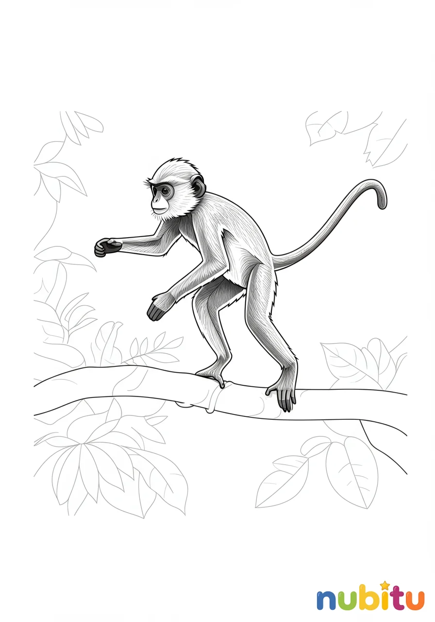 Aventuras fascinantes con langures para pequeños artistas y exploradores 🐒