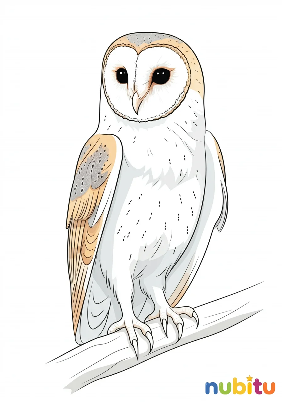 ¡a volar la imaginación! 🦉 lechuzas comunes blancas para pequeños artistas exploradores