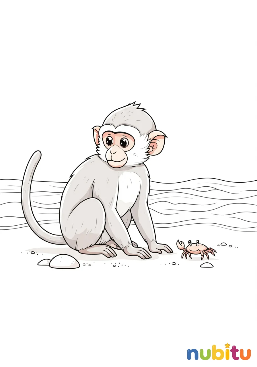 ¡aventura en la selva! descubre los fascinantes macacos cangrejeros para pequeños exploradores 🐒