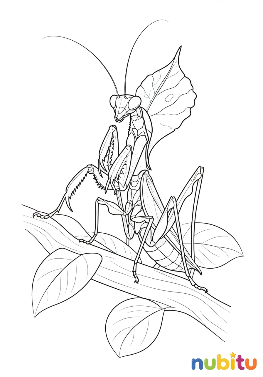 La asombrosa aventura de los mantis hojas