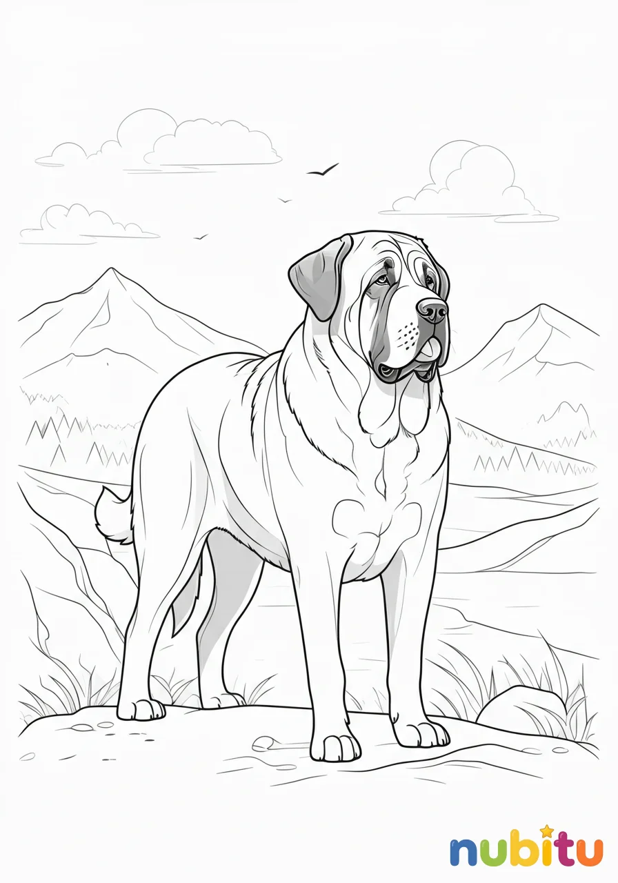 Grandiosos y aventureros mastines españoles para pequeños artistas 🐾