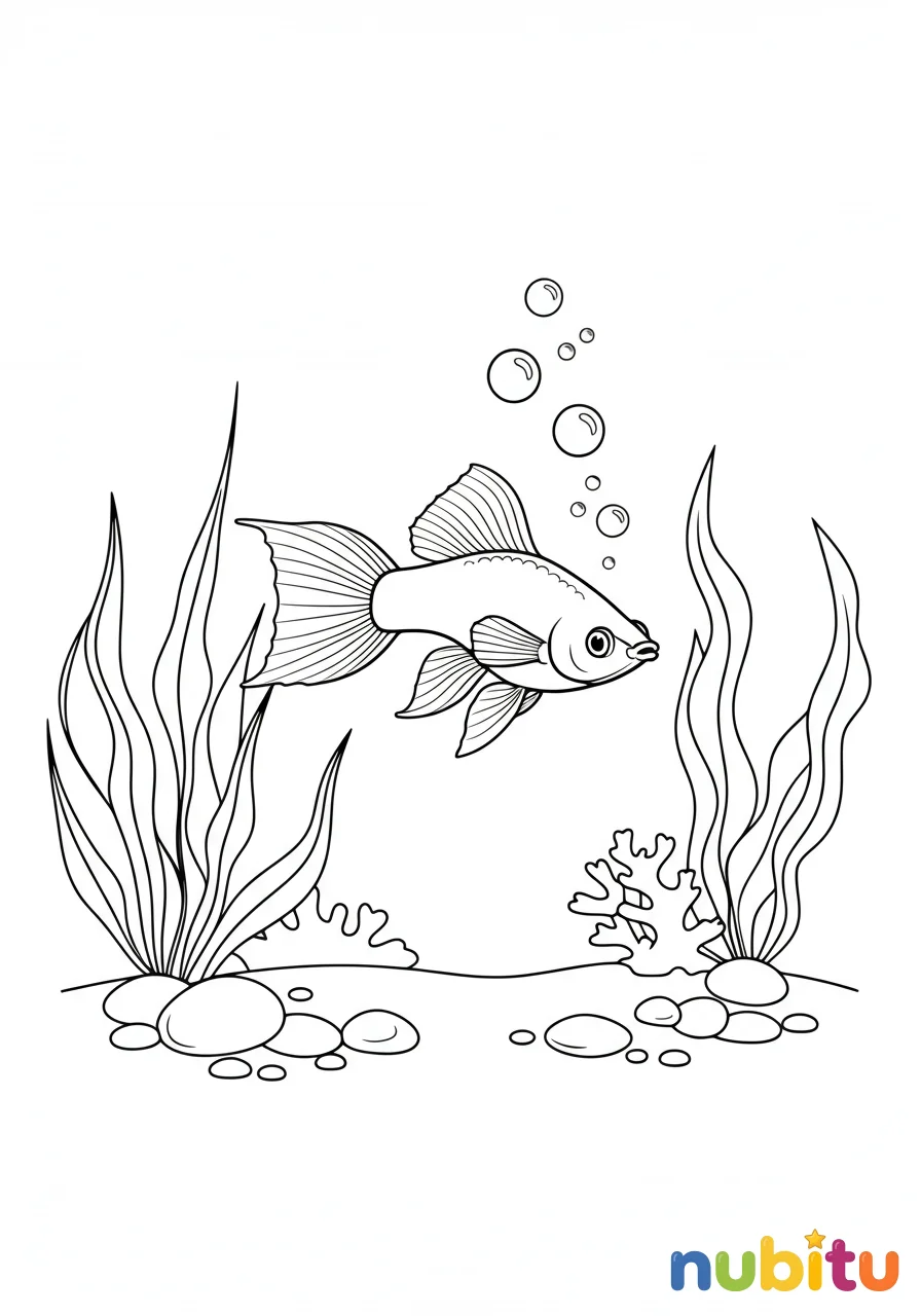 ¡explora el mundo submarino con encantadores mollyes! 🐟