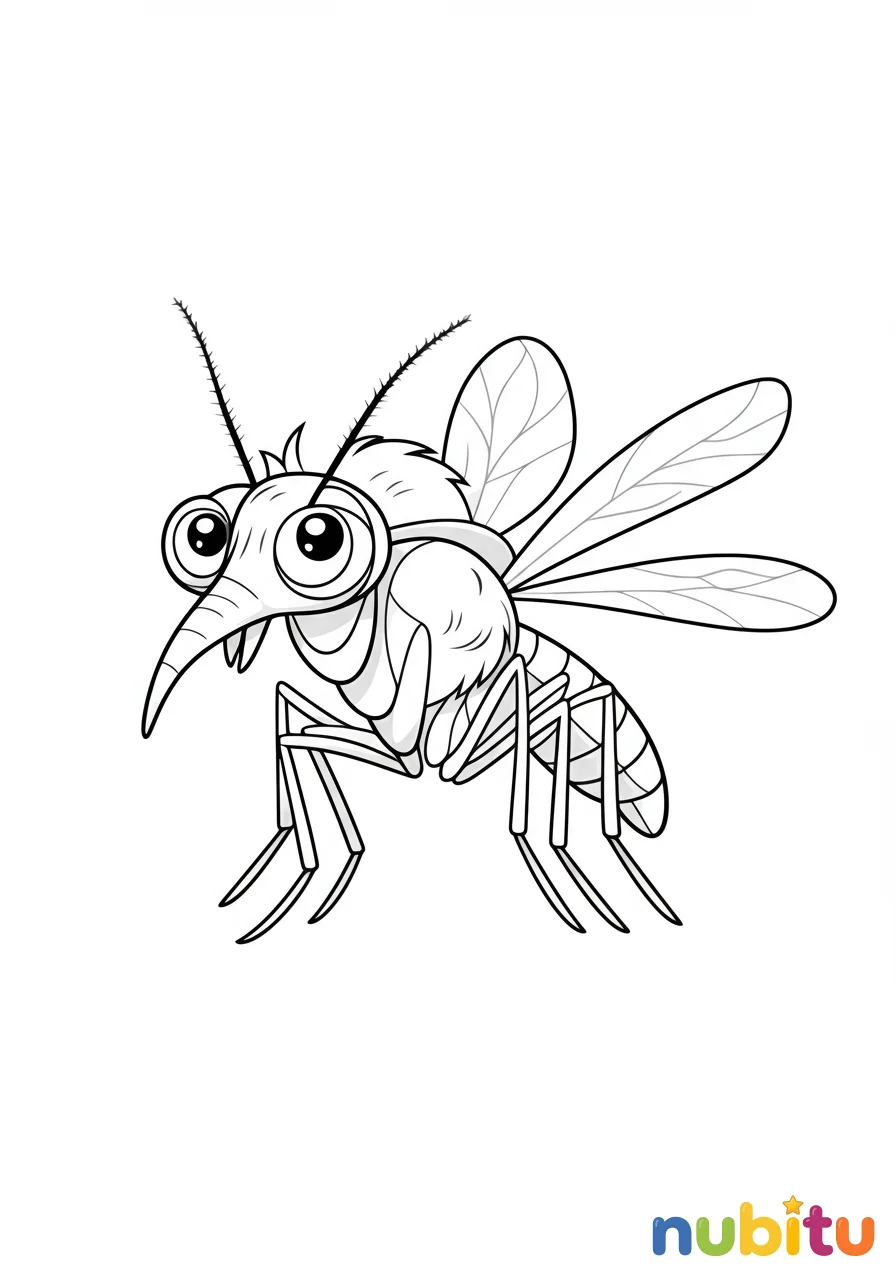 ¡aventura alada! lindos mosquito para pequeños artistas 🎨