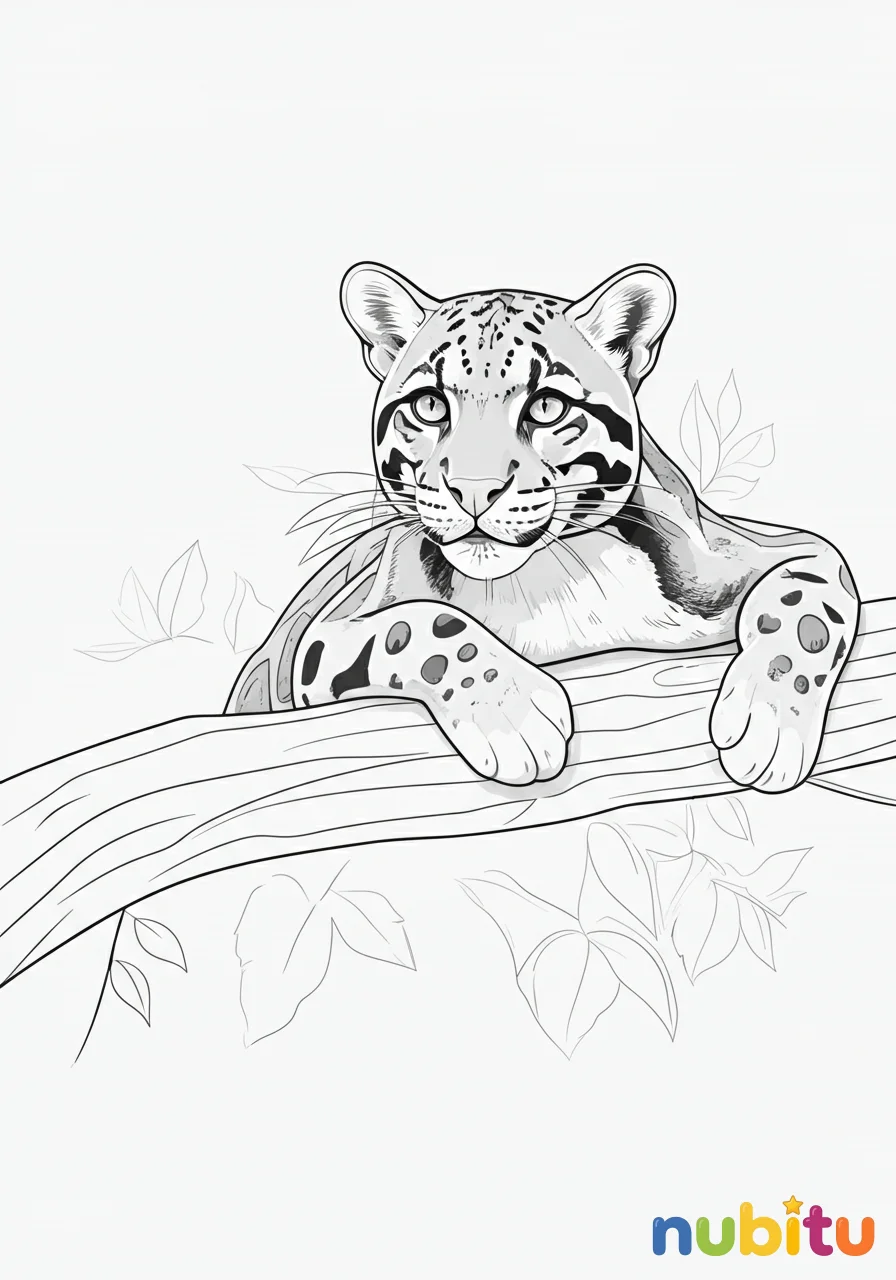 ¡aventura artística! descubre los mágicos y tiernos panteras nebulosas para pequeños exploradores felinos 🐾