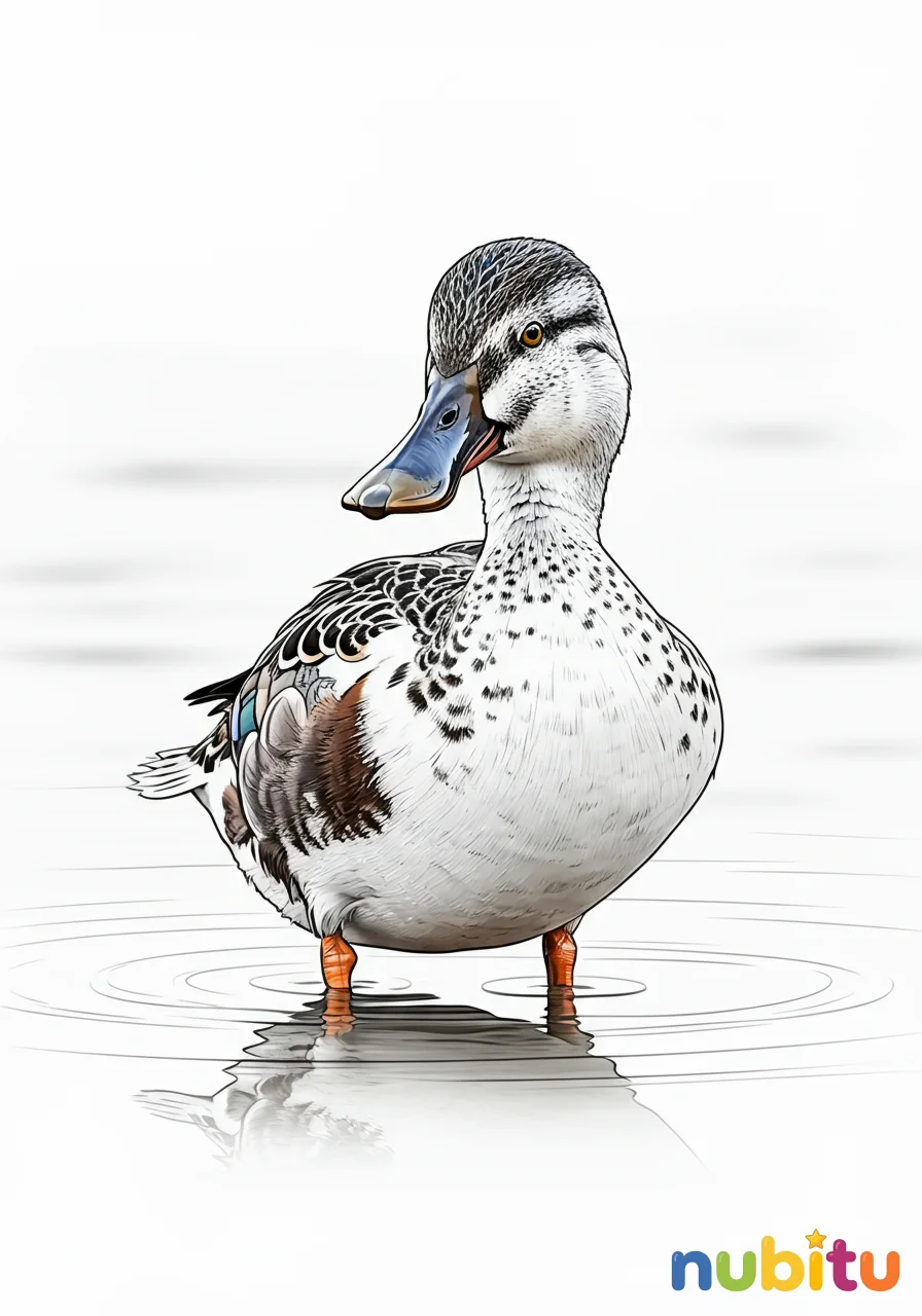 ¡aventuras acuáticas y picos curiosos! descubre los maravillosos patos cucharas norteños para pequeños artistas 🦆