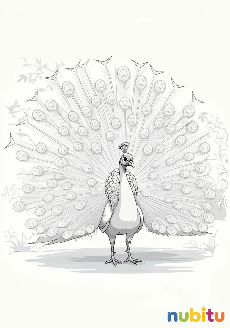 El reino brillante de los pavos reales blancos