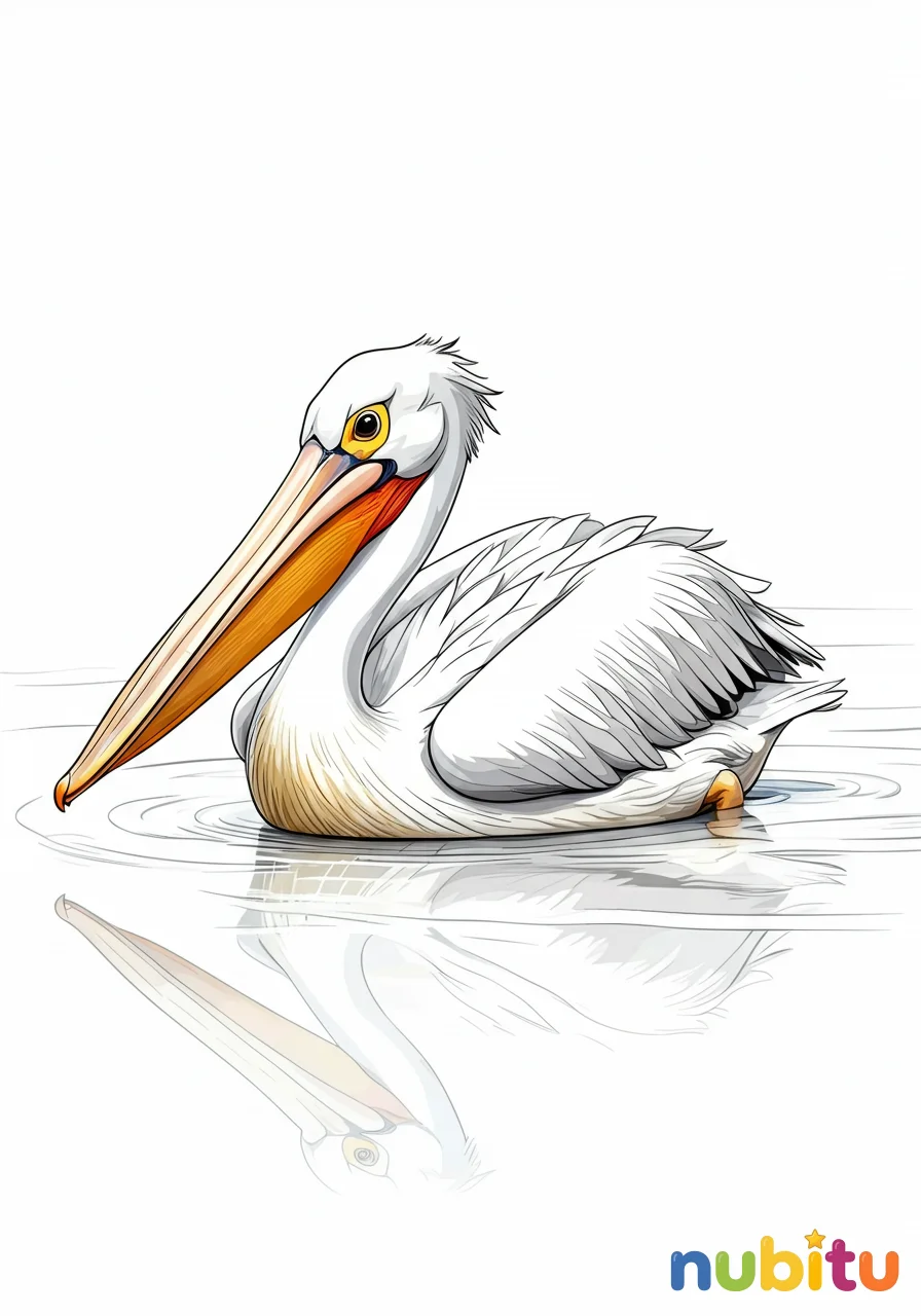 ¡a volar la imaginación! descubre los fascinantes pelícanos dálmatas más tiernos 🖌️