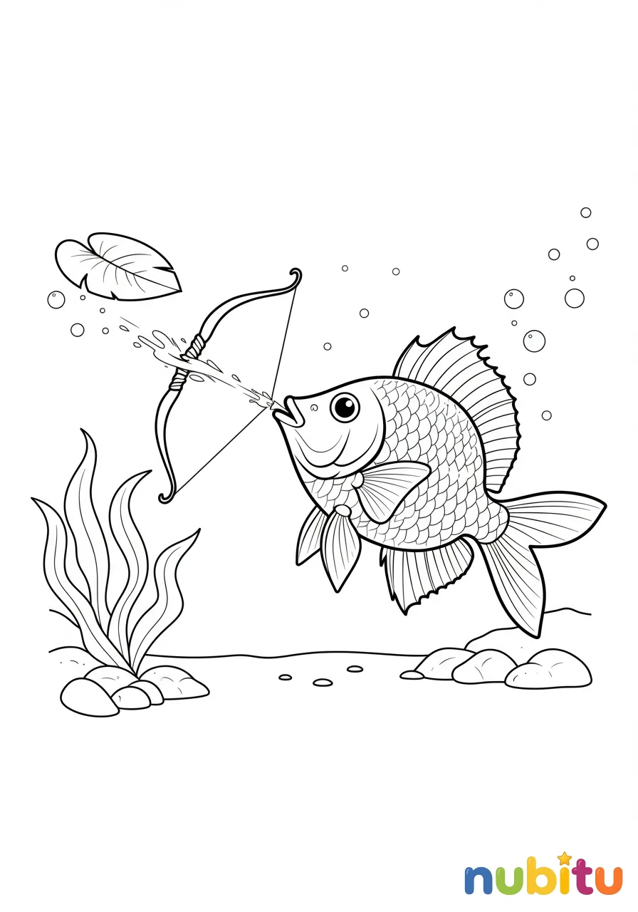 Sumérgete y diviértete con los fantásticos pez arquero para pequeños artistas 🎨