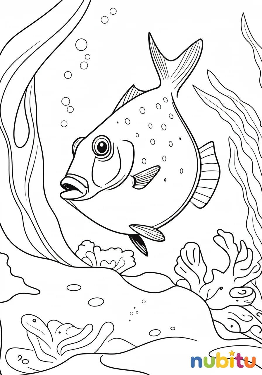 ¡sumérgete en la magia! fascinantes pez trompeta para pequeños artistas submarinos 🐠