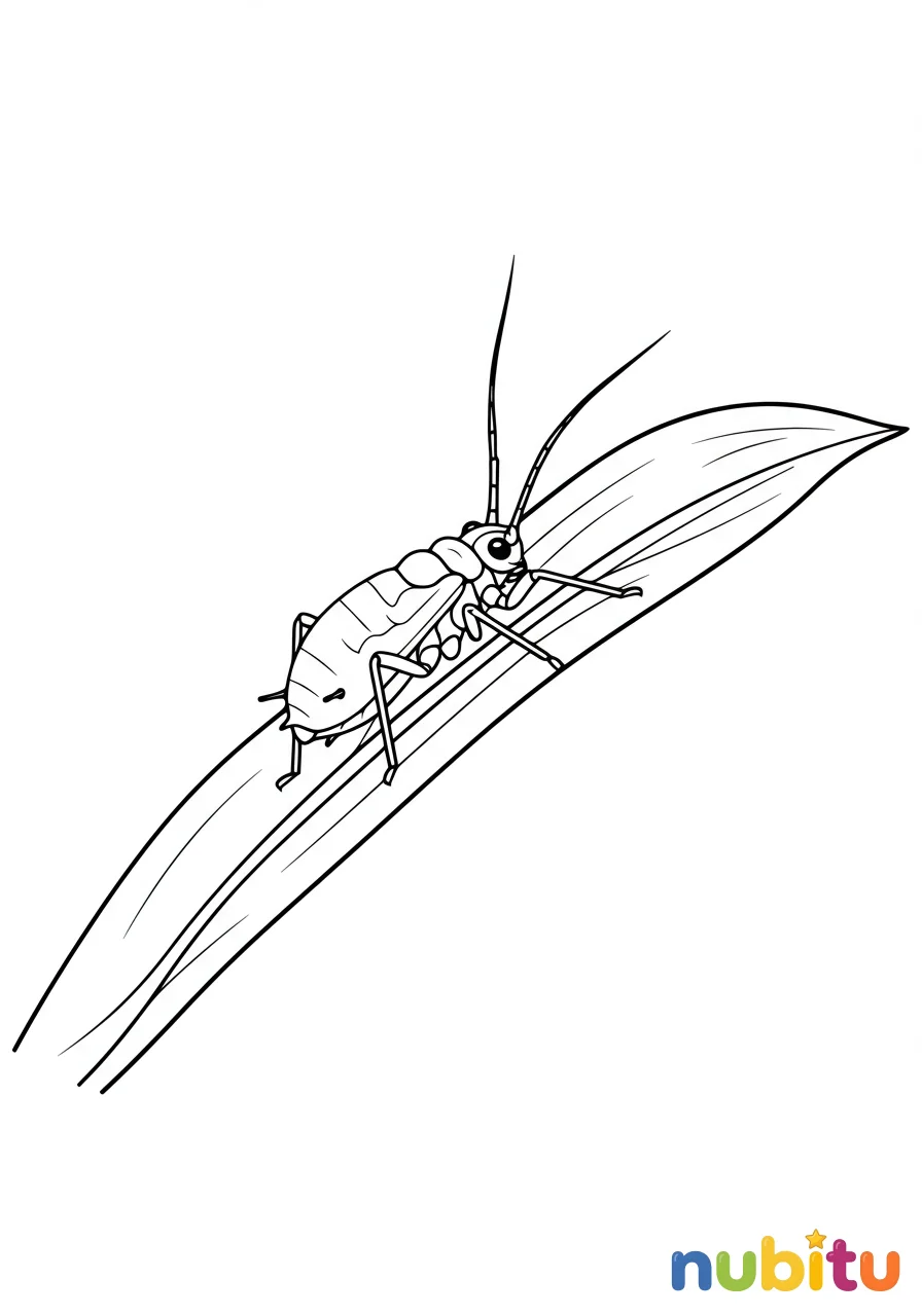 El fascinante mundo de los diminutos pulgones para explorar y colorear 🌿