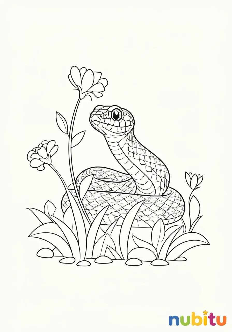 ¡aventuras escamosas! descubre los maravillosos serpientes de jarretera para pequeños artistas 🐍