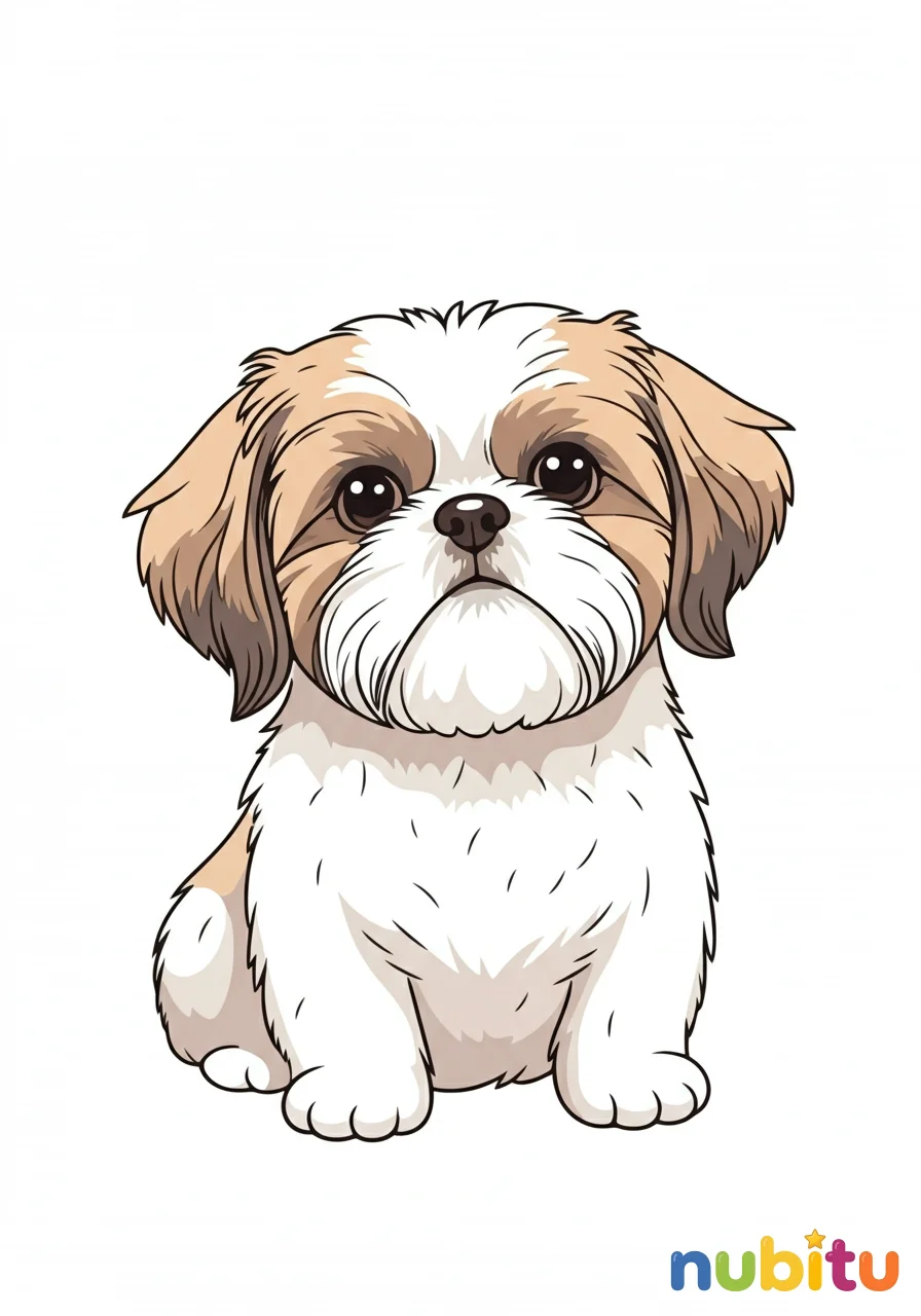 Descubre la magia de los tiernos shih tzu para pequeños artistas 🐶