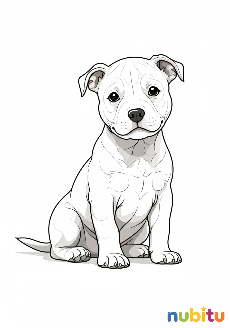 ¡aventuras perrunas! encantadores staffordshires bulles terrieres para pequeños artistas 🐾