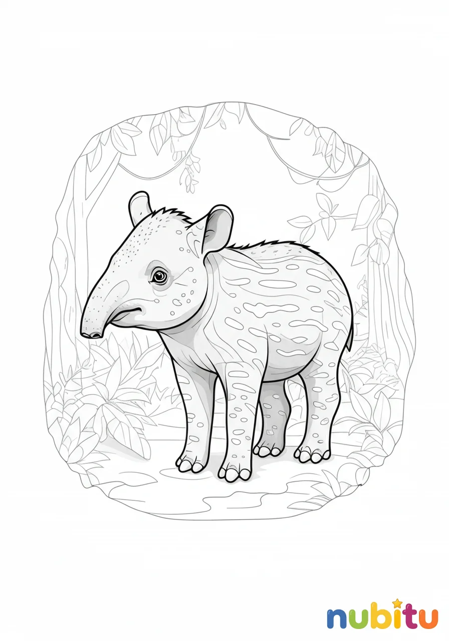 ¡aventuras mágicas con tapires malayos para pequeños exploradores! 🎨