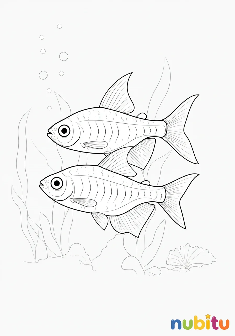 ¡aventuras acuáticas! 🌊 descubre los maravillosos tetras cardenales para pequeños artistas exploradores 🎨