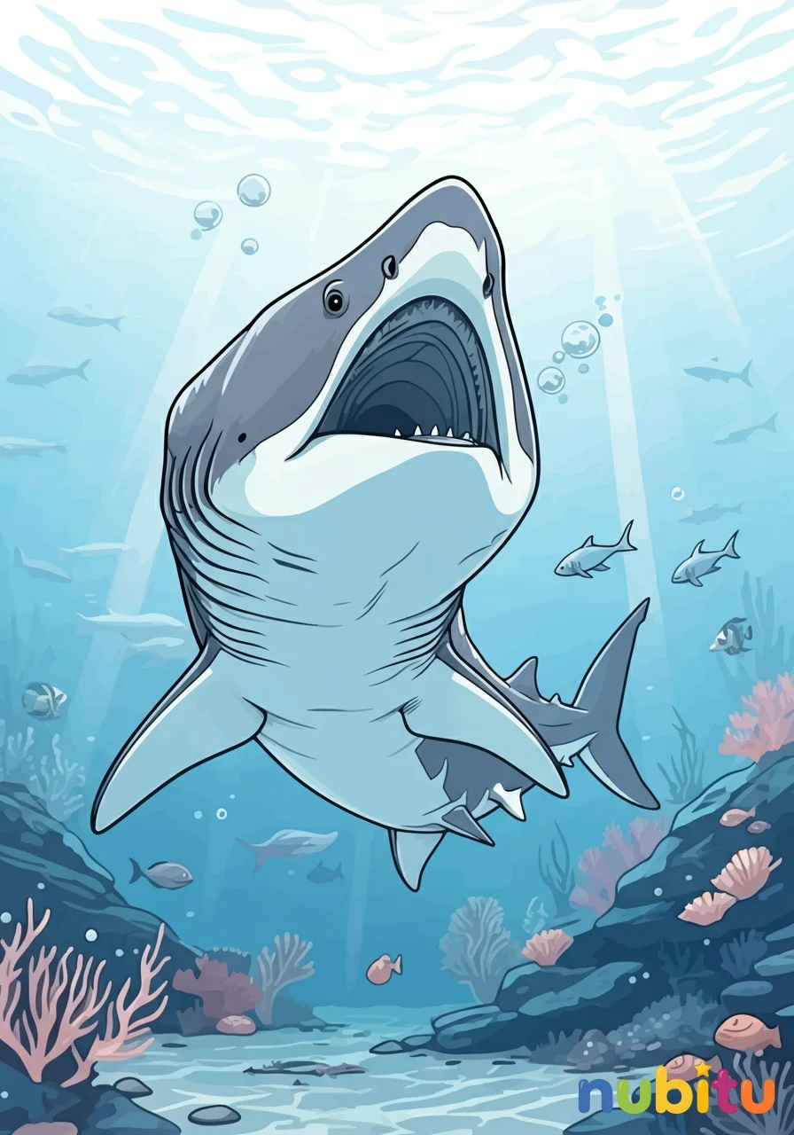 ¡aventuras marinas y fantasía! 🎨 tiburones peregrinos para pequeños artistas exploradores 🦈