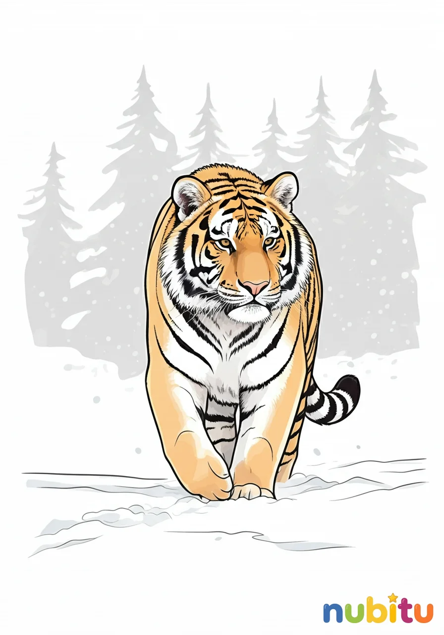 Aventuras artísticas con tigres siberianos