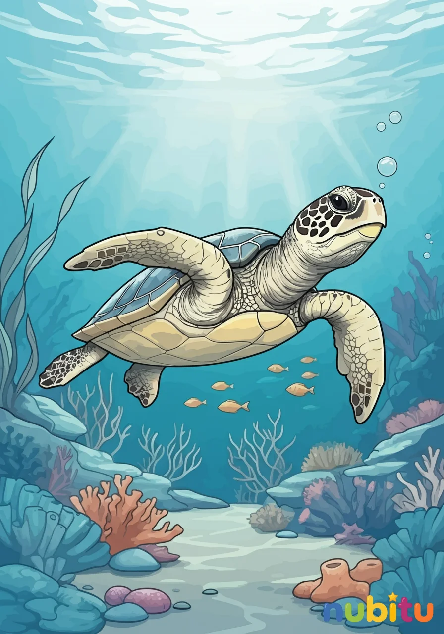 Aventura submarina con los más hermosos tortugas careyes marinas para pequeños exploradores 🐢