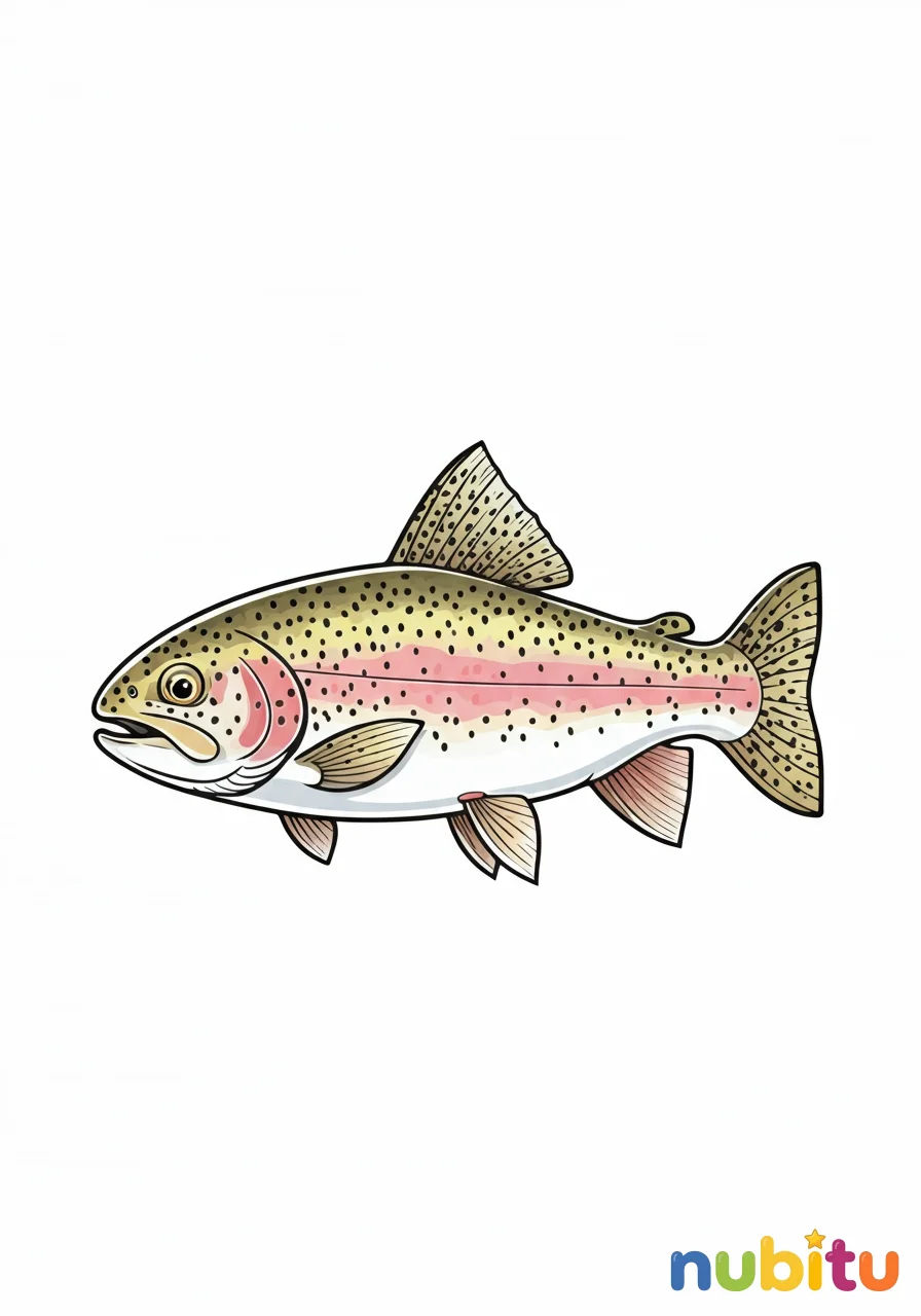 ¡sumérgete en la aventura! mágicos truchas arcoíris para pequeños artistas 🐠